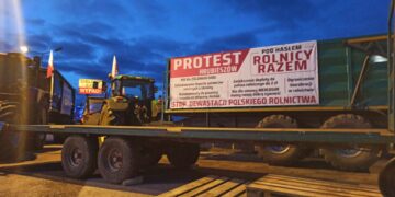 Протест польських фермерів на кордоні 1