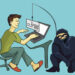 Computer Crime: Internet Phishing a login and password concept