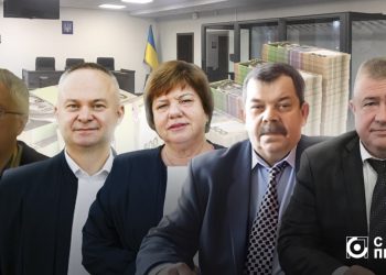 Колаж ЦЖР «Сила правди». Судді з найбільшою зарплатнею за 2024 рік