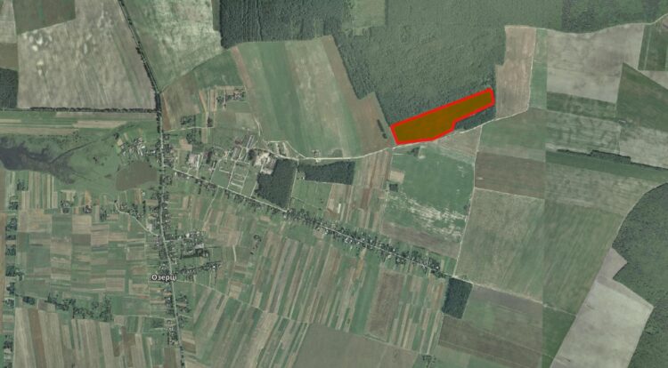 Аукціон на право оренди ділянки 12 га в Горохівській громаді біля Озерців у 2025 році