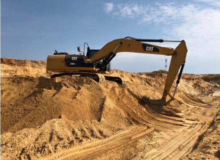 Пісок, піщаний кар'єр, видобуток піску